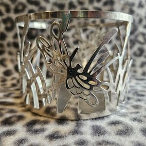 Sonoma Life + Style Silver Metal Dragonfly Candle Sleeve and Potpourri Holder